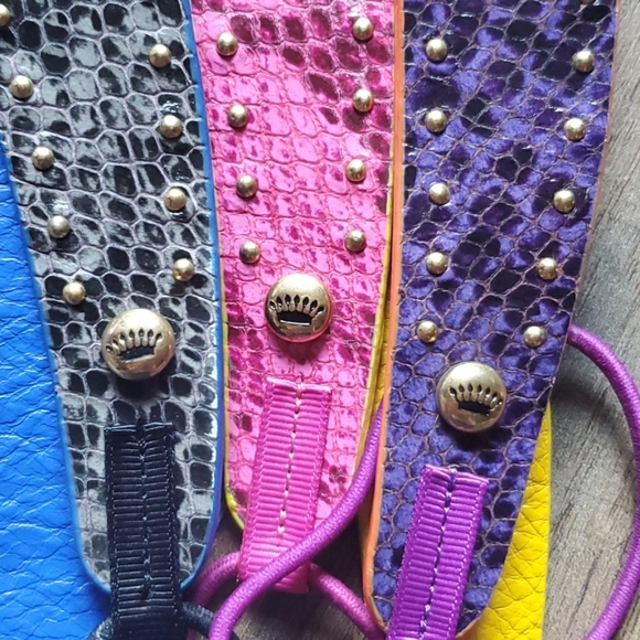 3 Juicy Couture 100% Leather Headbands - Picture 2 of 8